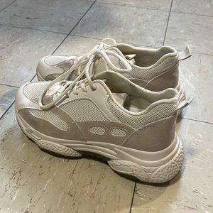 Cream platform sneakers Size 37 Womans